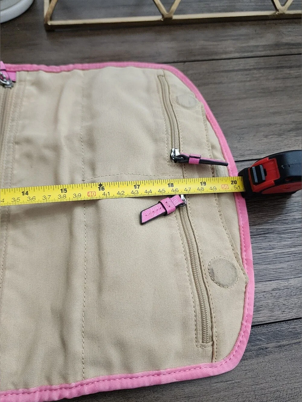 Coach Pink Signature Nylon Travel Case